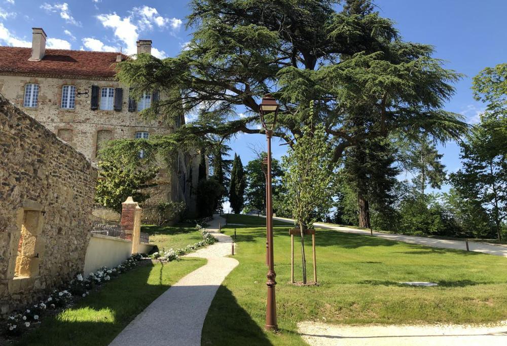 Hôtel Monastere de Saint-Mont- parc accès jardin