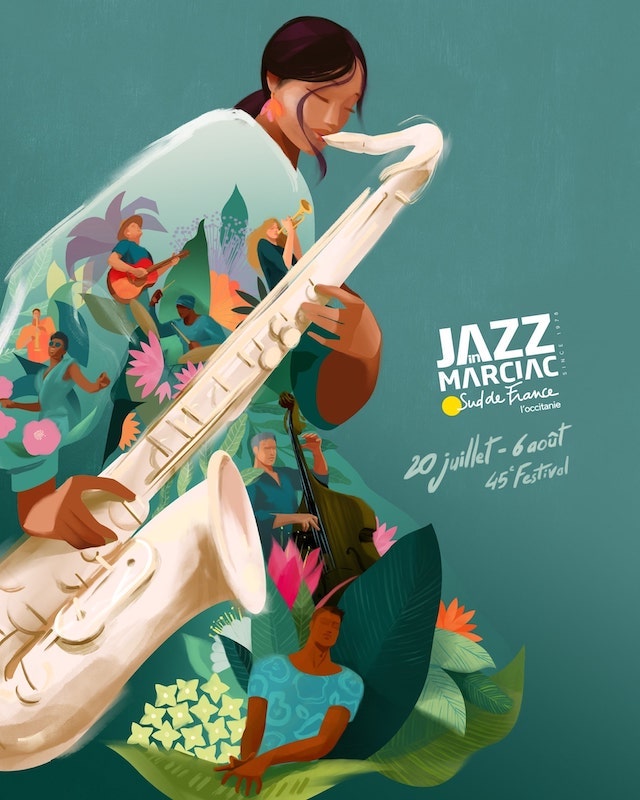 affiche-Jazz in Marciac - gers