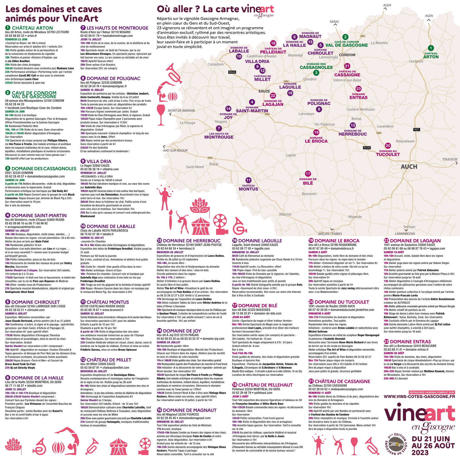 Rencontres artistiques chez les vignerons gers