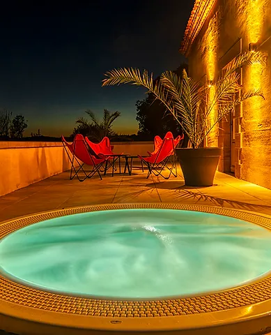 En Amoureux chambre avec spa hotel gers