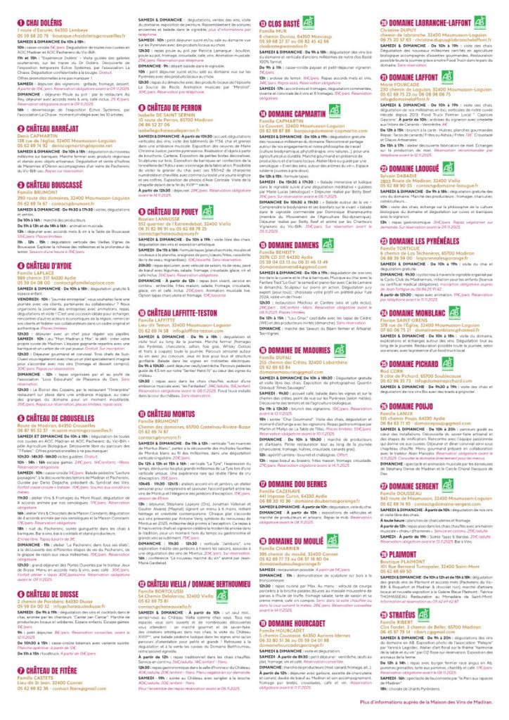 portes-ouvertes madiran-2025-gers-programme chai par chai