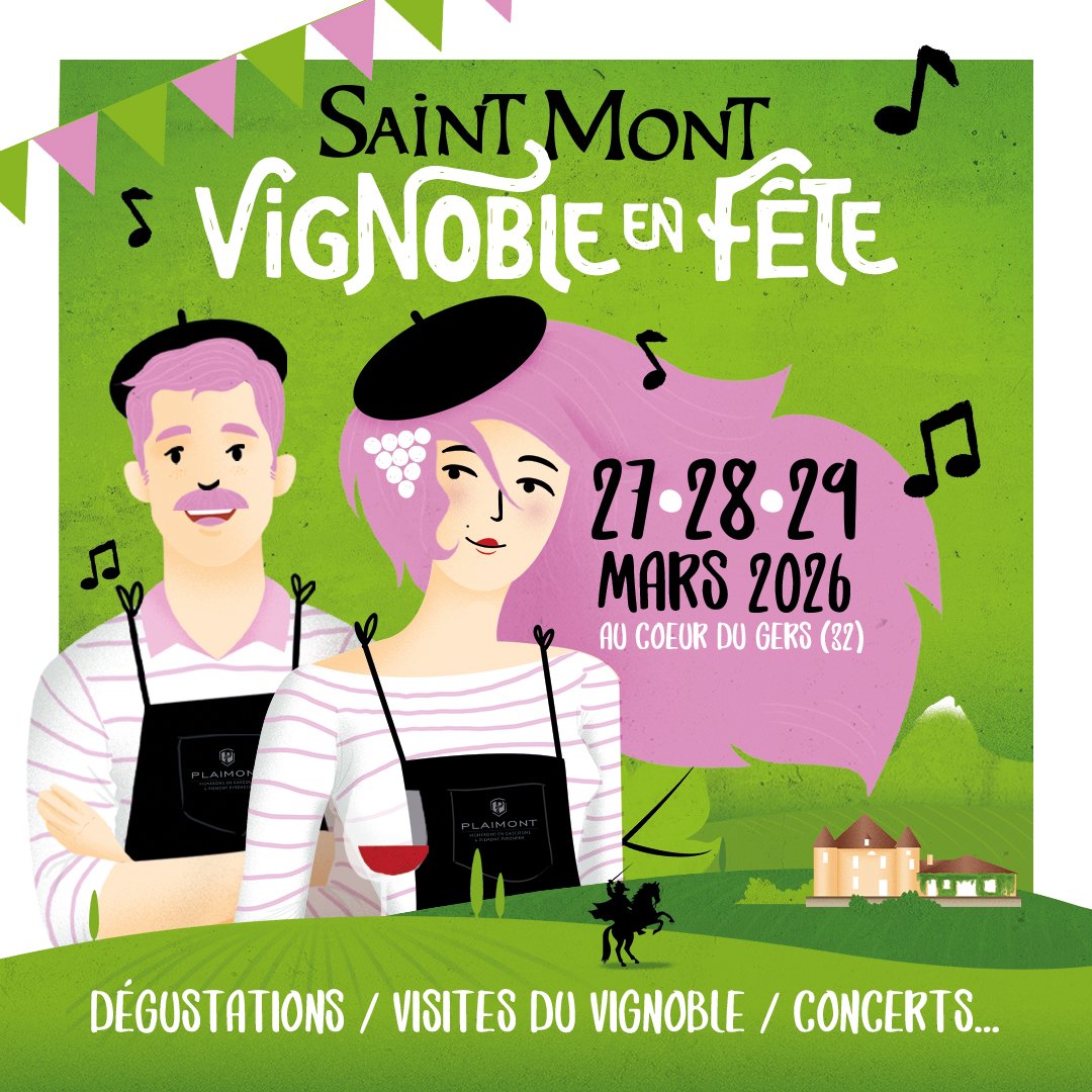 Saint-Mont vignoble en fête Gers affiche