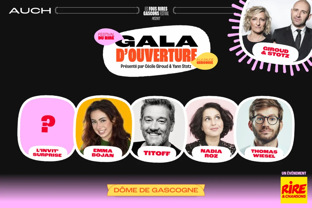 les fous rires gascons auch gers affiche gala