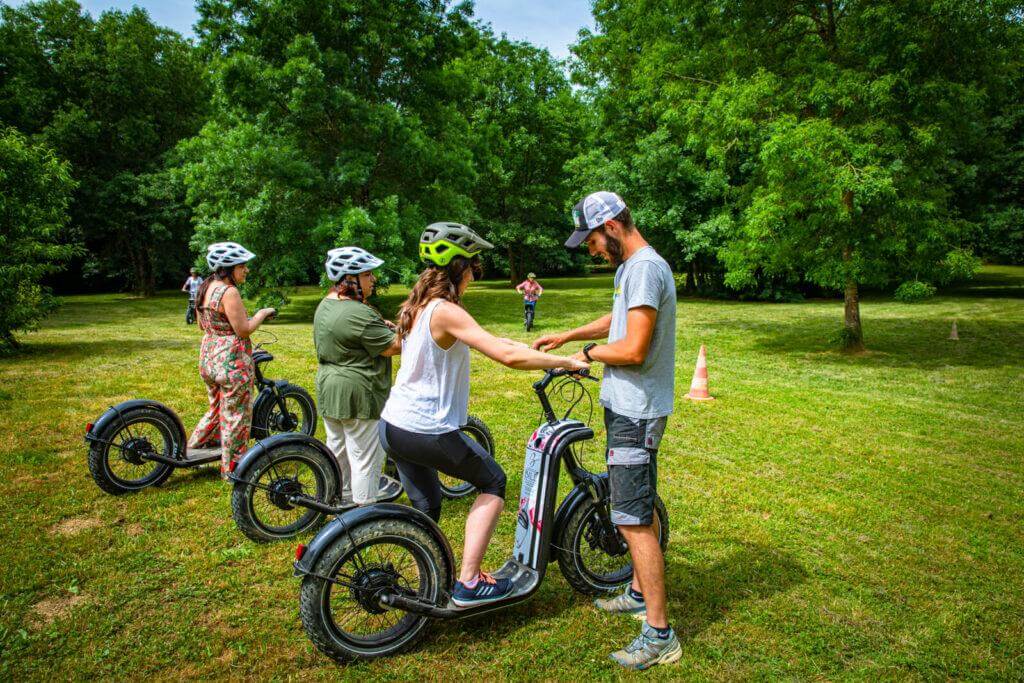 Trottinettes electrique quad concept - balade